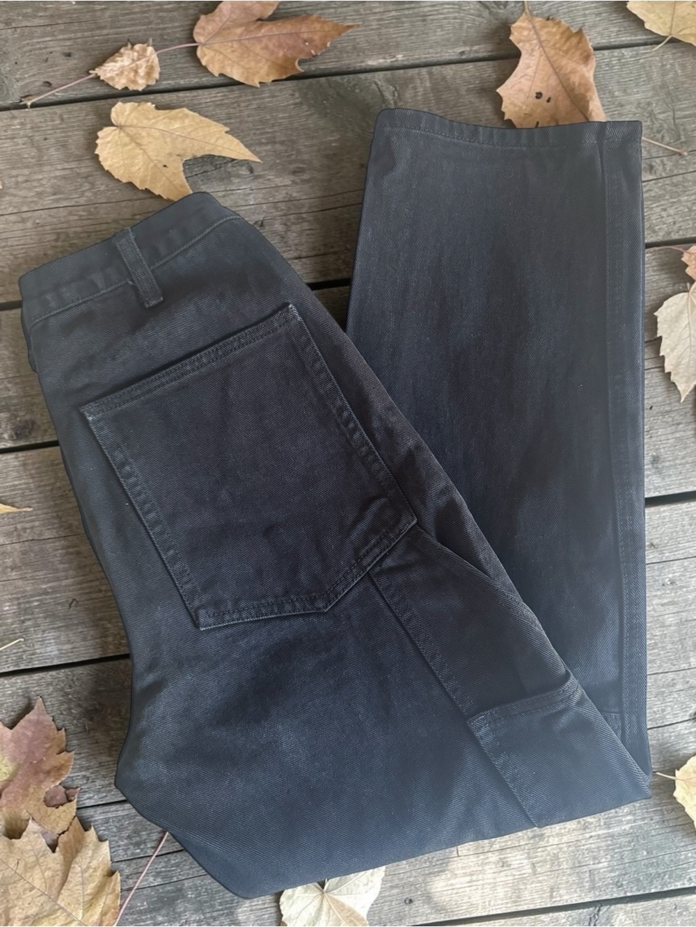 J Galt Ladies Shanghai Straight Leg Black Jeans SZ M